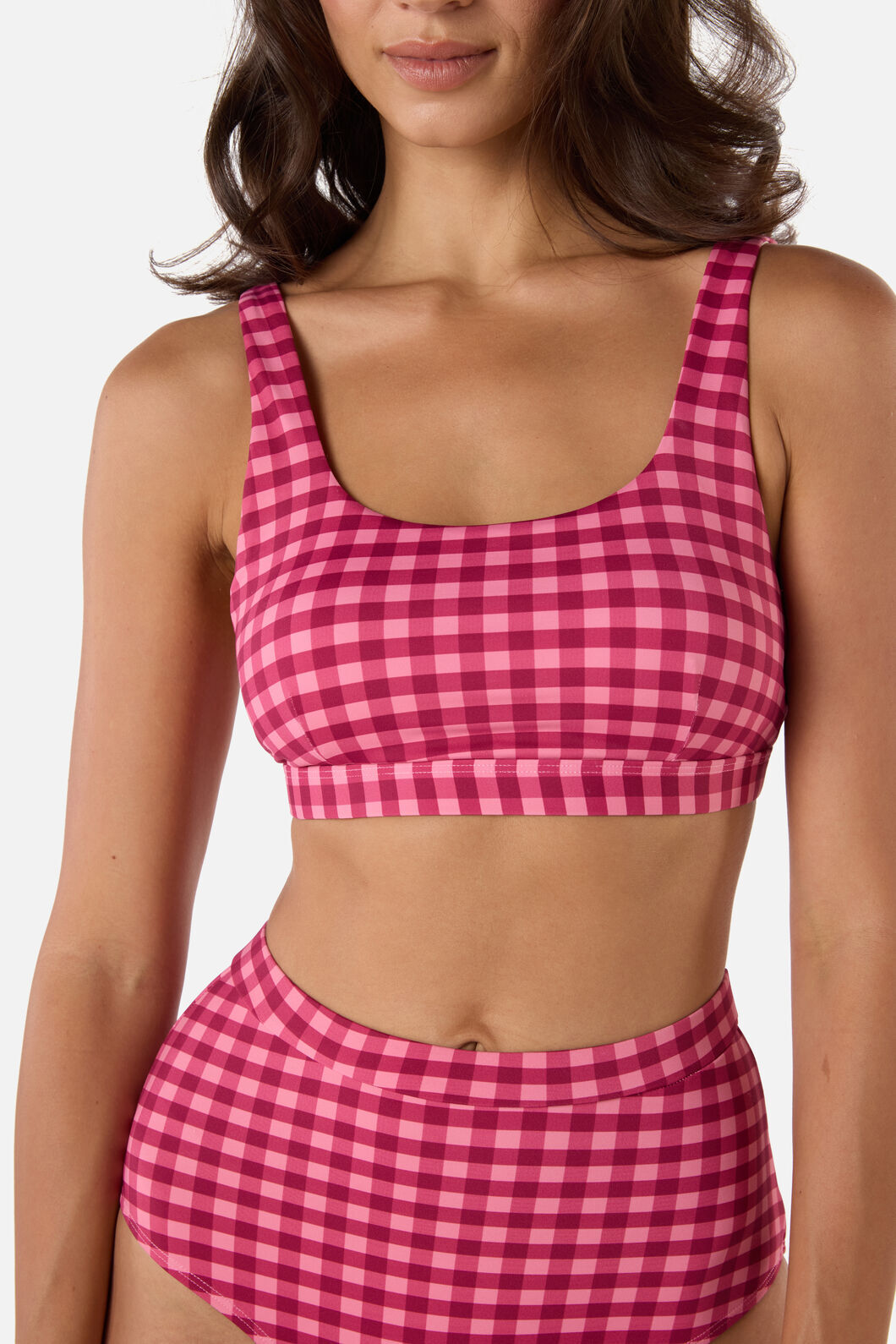 Gingham Bikini Top
