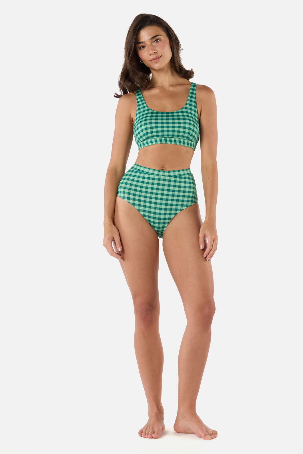 Gingham Bikini Top