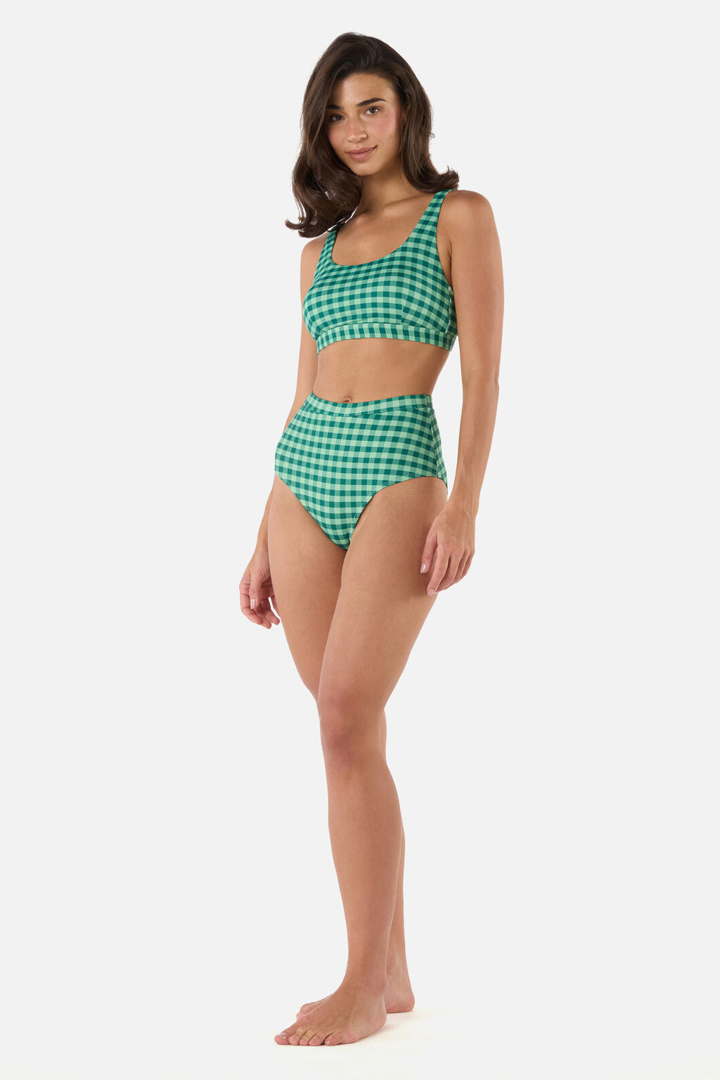 Gingham Bikini Top