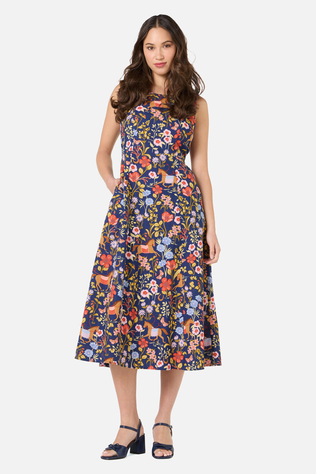 Fancy Horses Midi Dress