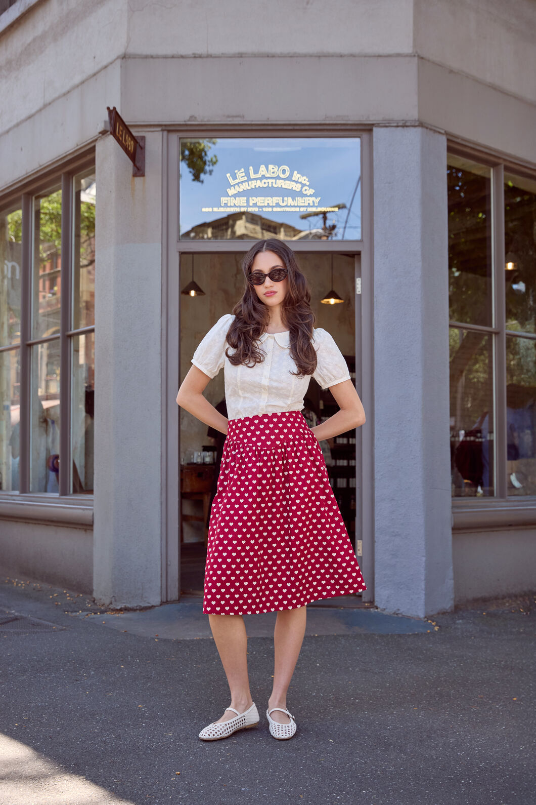Sweet Heart Gathered Skirt