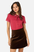 Sweet Heart Embroidered Blouse
