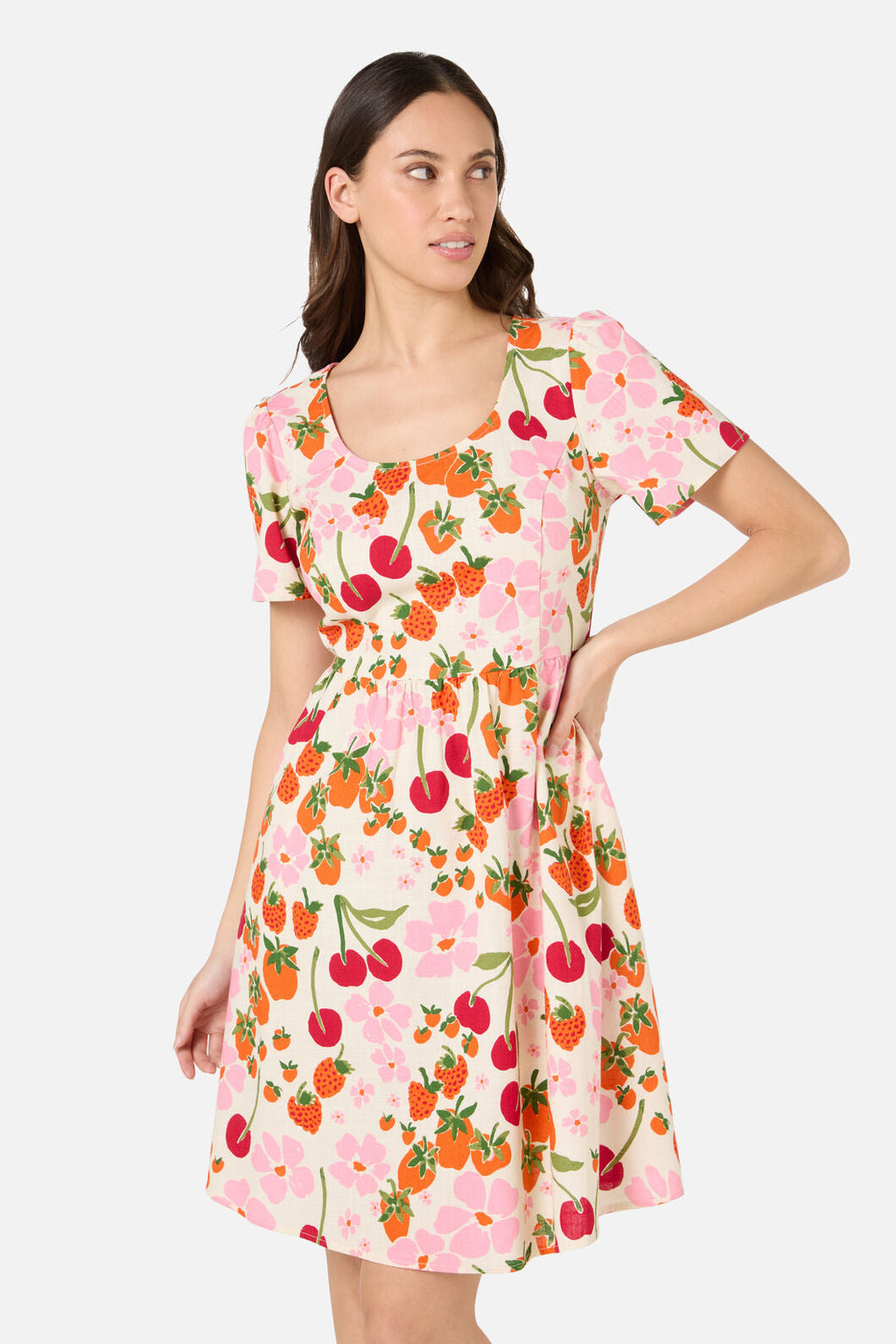 Berries N Cream Mini Dress