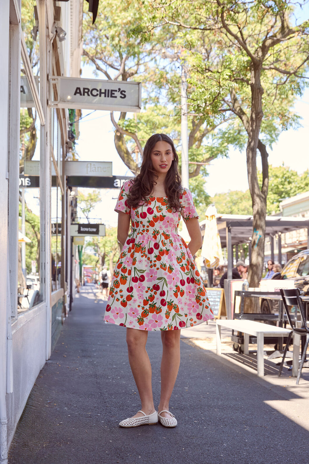 Berries N Cream Mini Dress