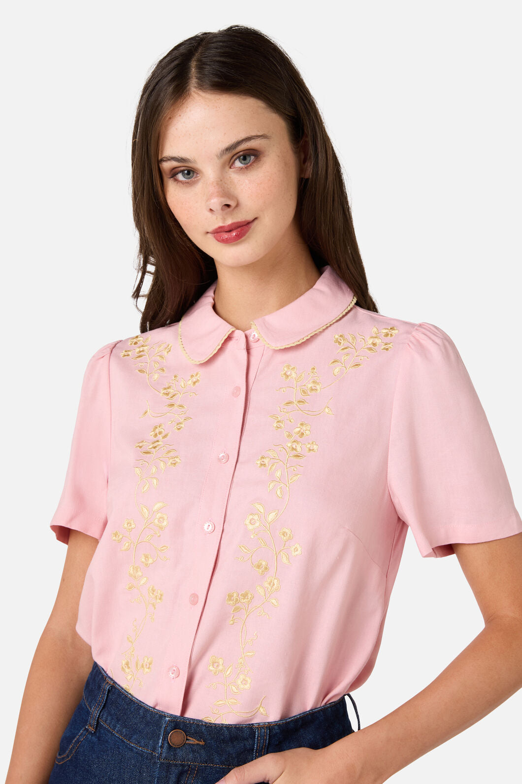 Whimsical Embroidered Blouse
