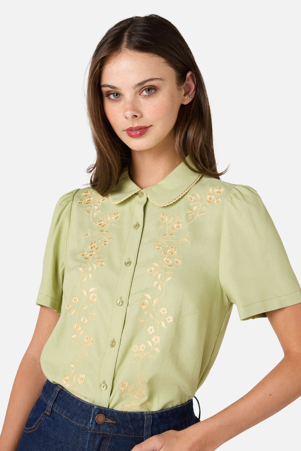 Whimsical Embroidered Blouse