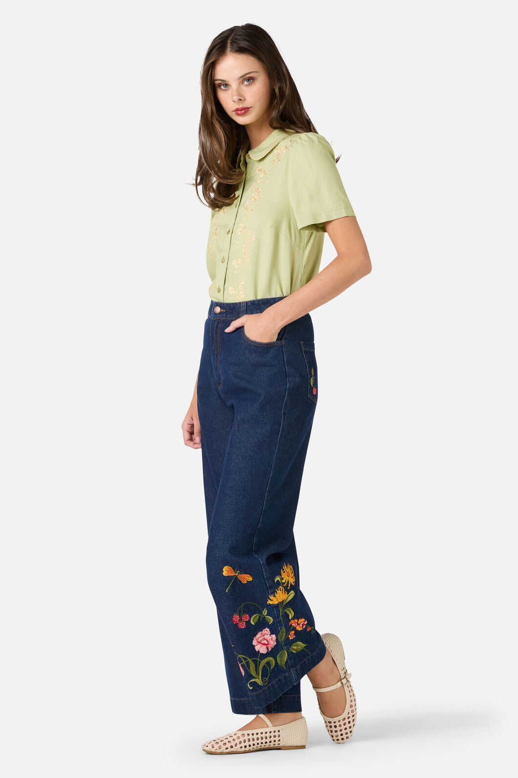 Whimsical Embroidered Blouse
