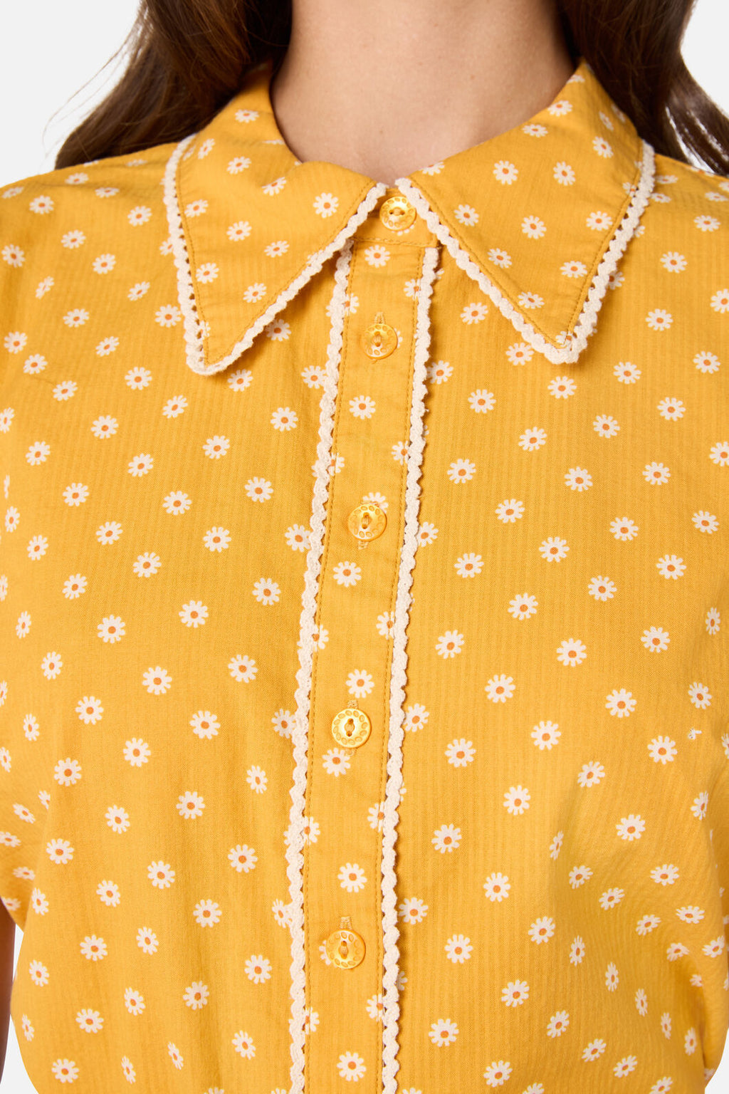 Ditsy Daisy Retro Blouse