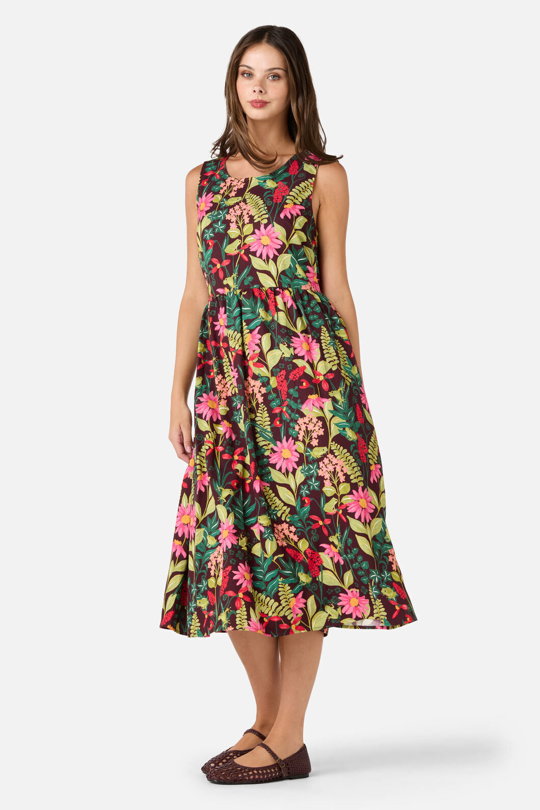 Tiana Tree Frog Midi Dress