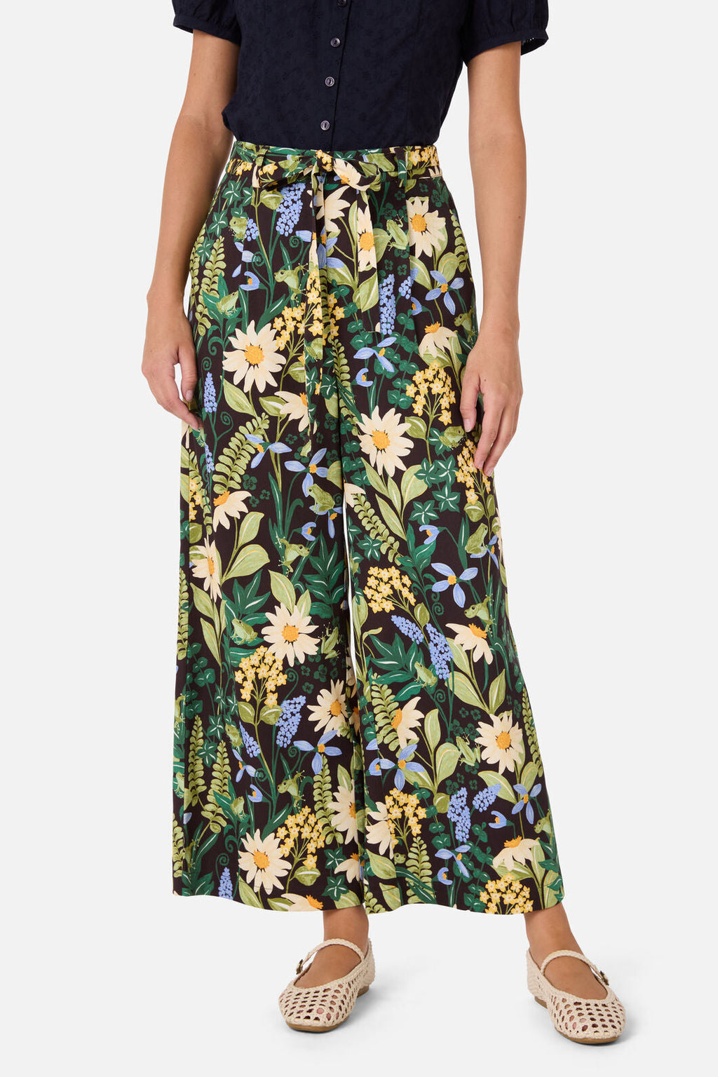 Tiana Tree Frog Wide Leg Pant