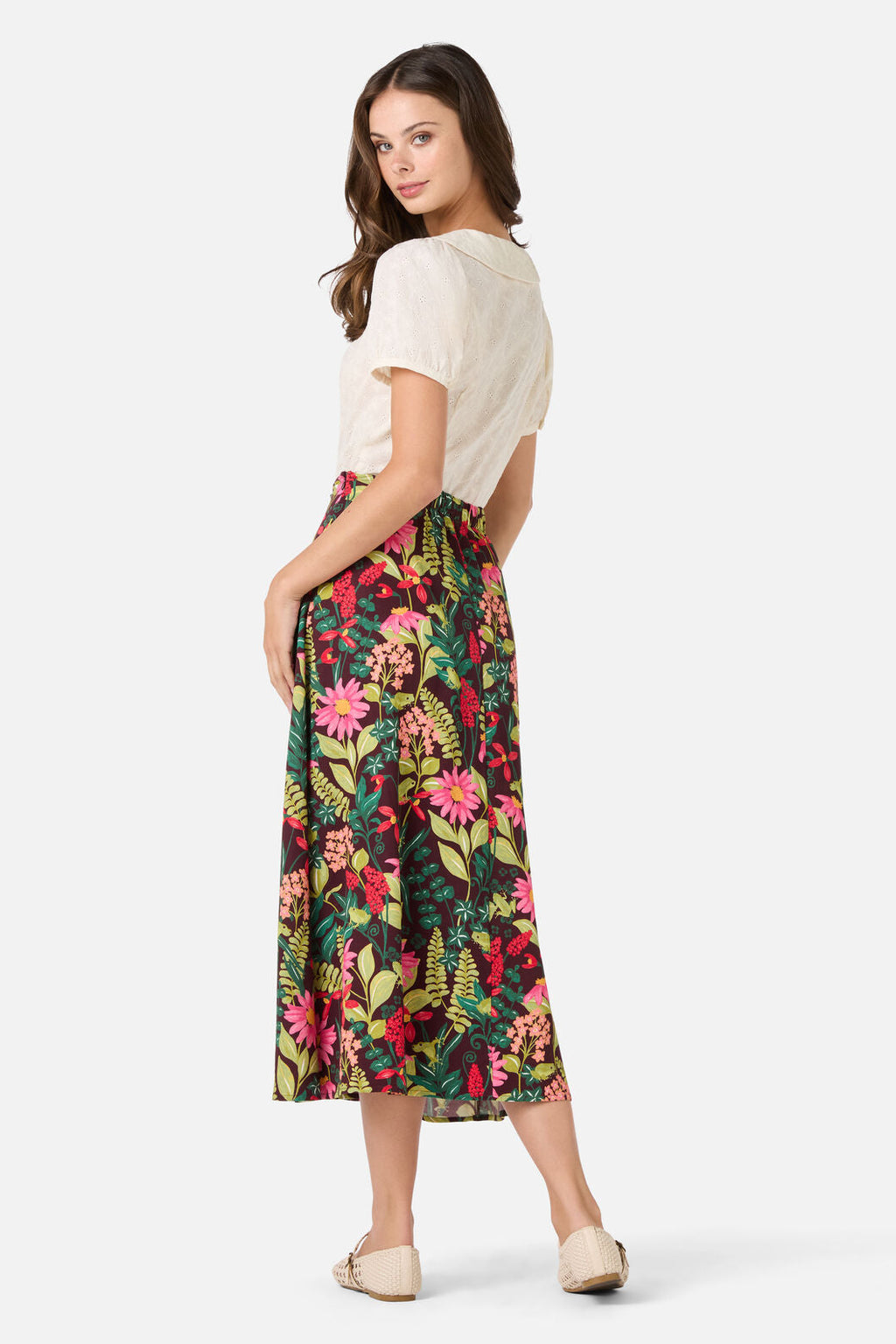 Tiana Tree Frog Midi Skirt