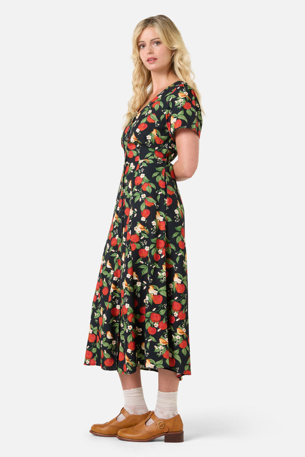 Apple Blossom Midi Dress