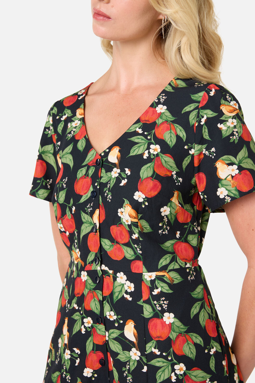 Apple Blossom Midi Dress