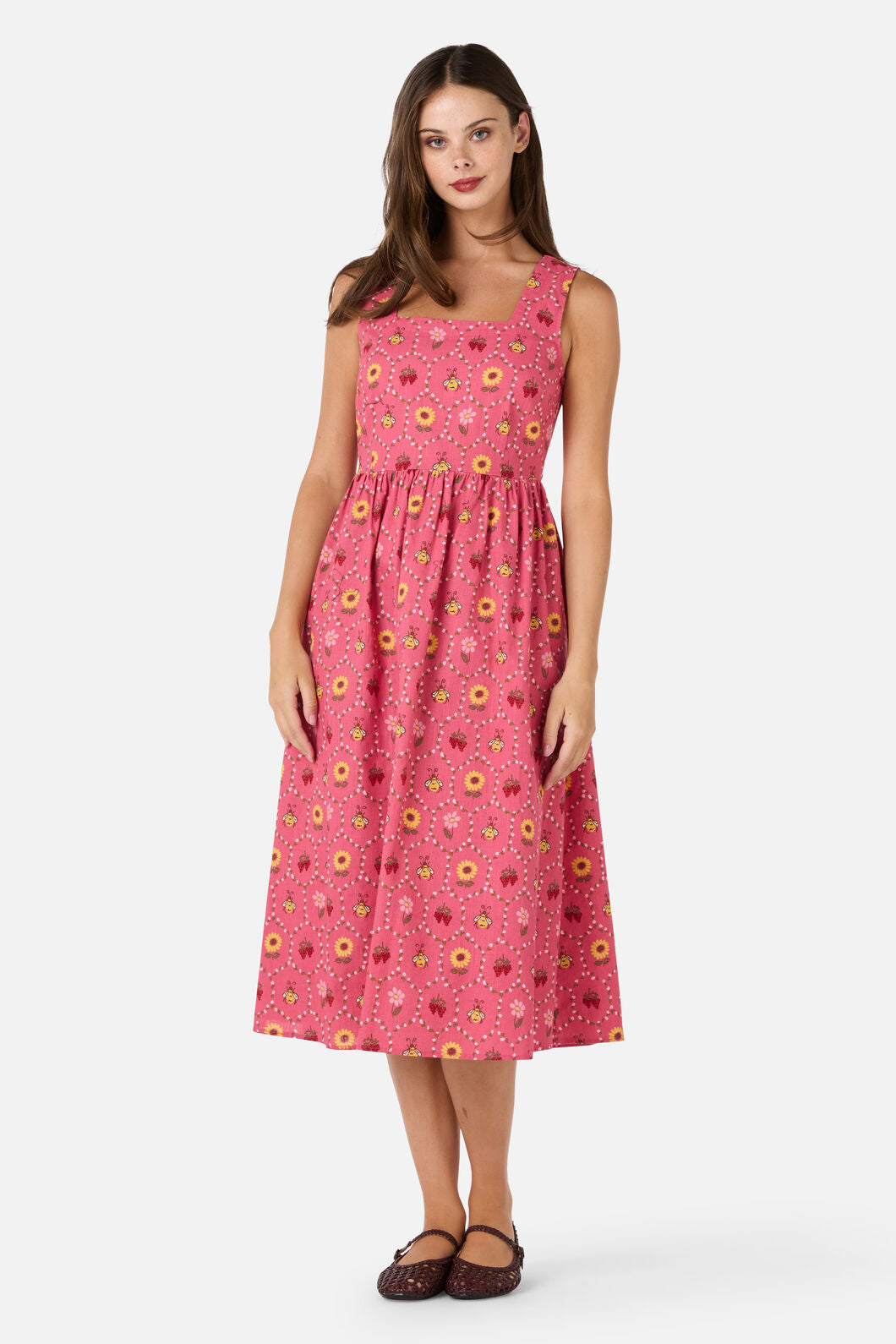 Honey Bee Hive Midi Dress