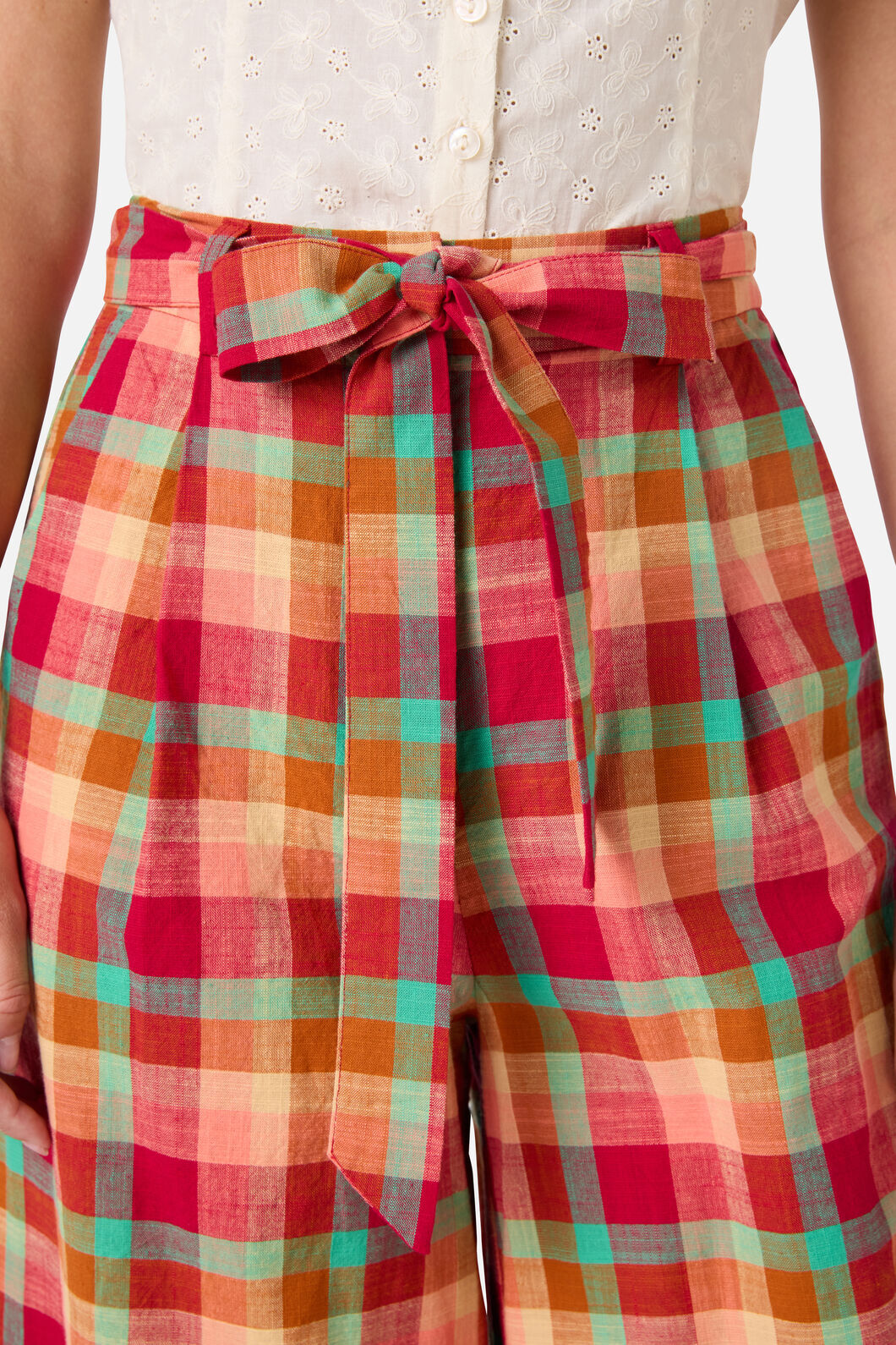 Piper Check Wide Leg Culotte