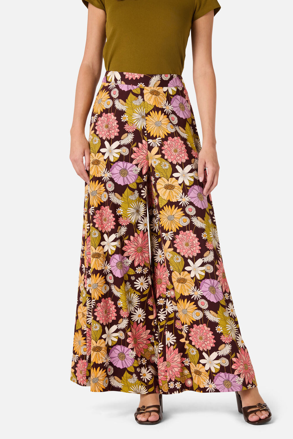 Leonie Floral Wide Leg Pant