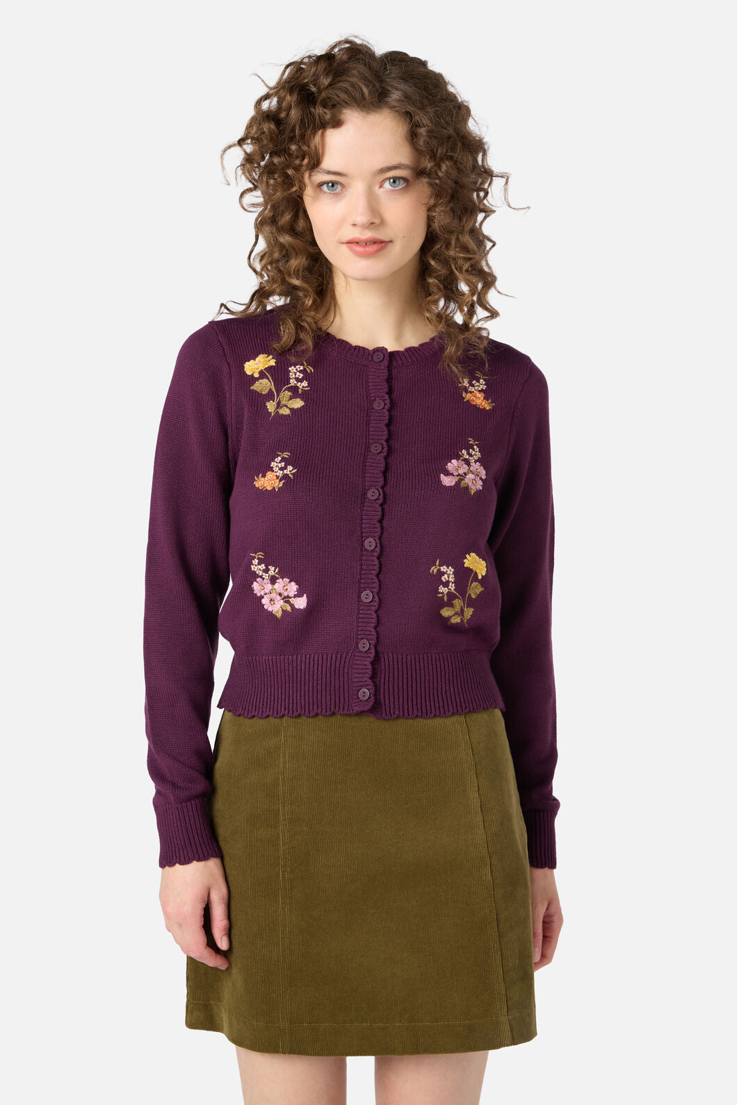 Winona Flower Embroidered Cardigan