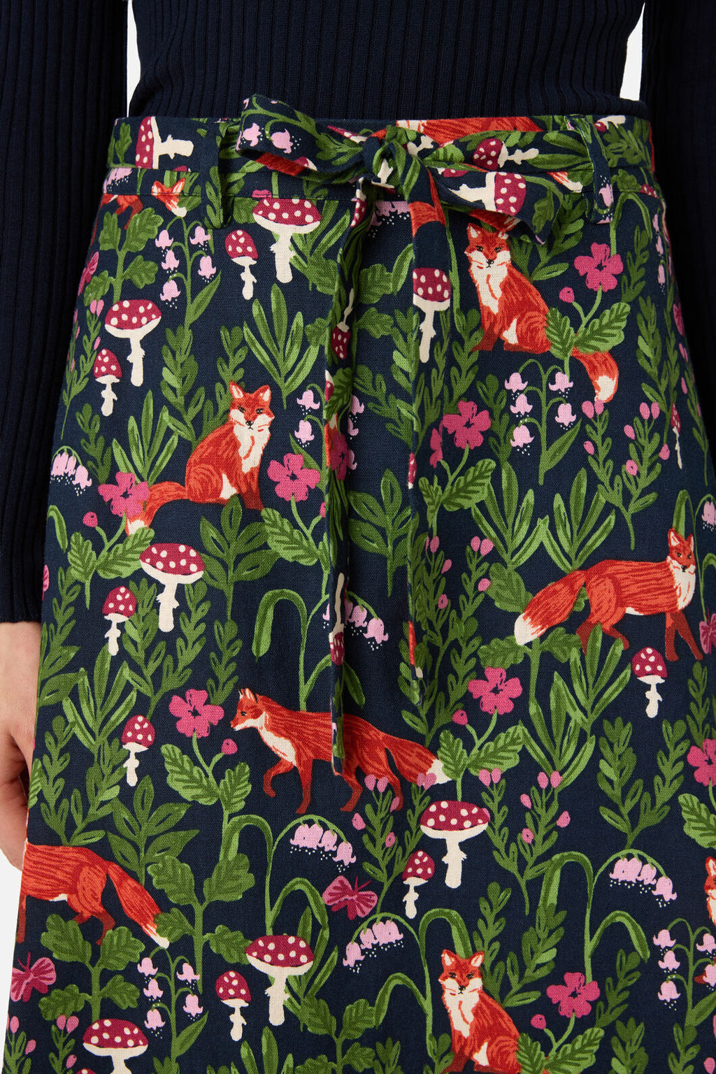 Fancy Foxes Midi Skirt