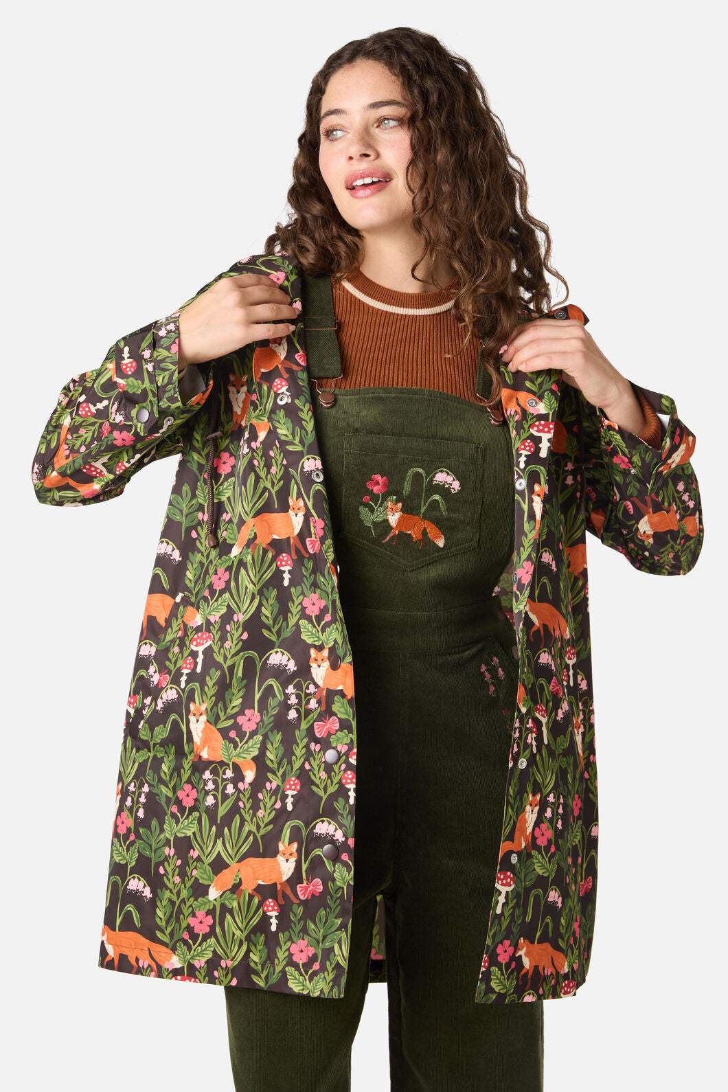 Fancy Foxes Raincoat
