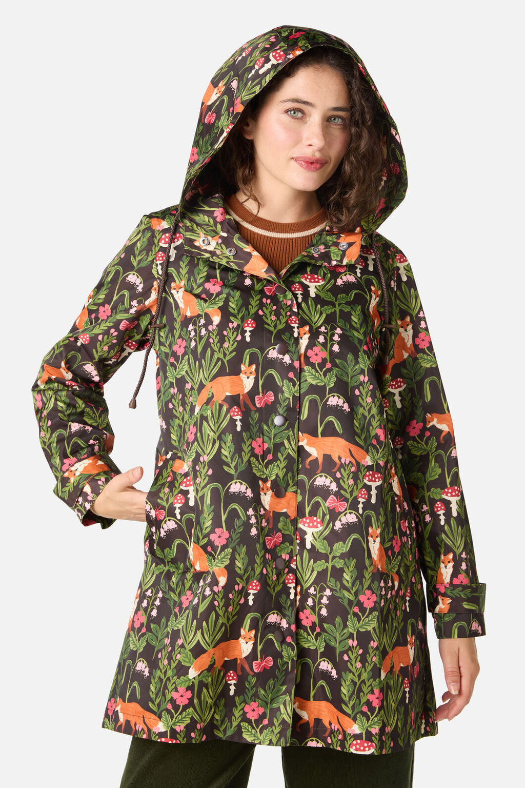Fancy Foxes Raincoat