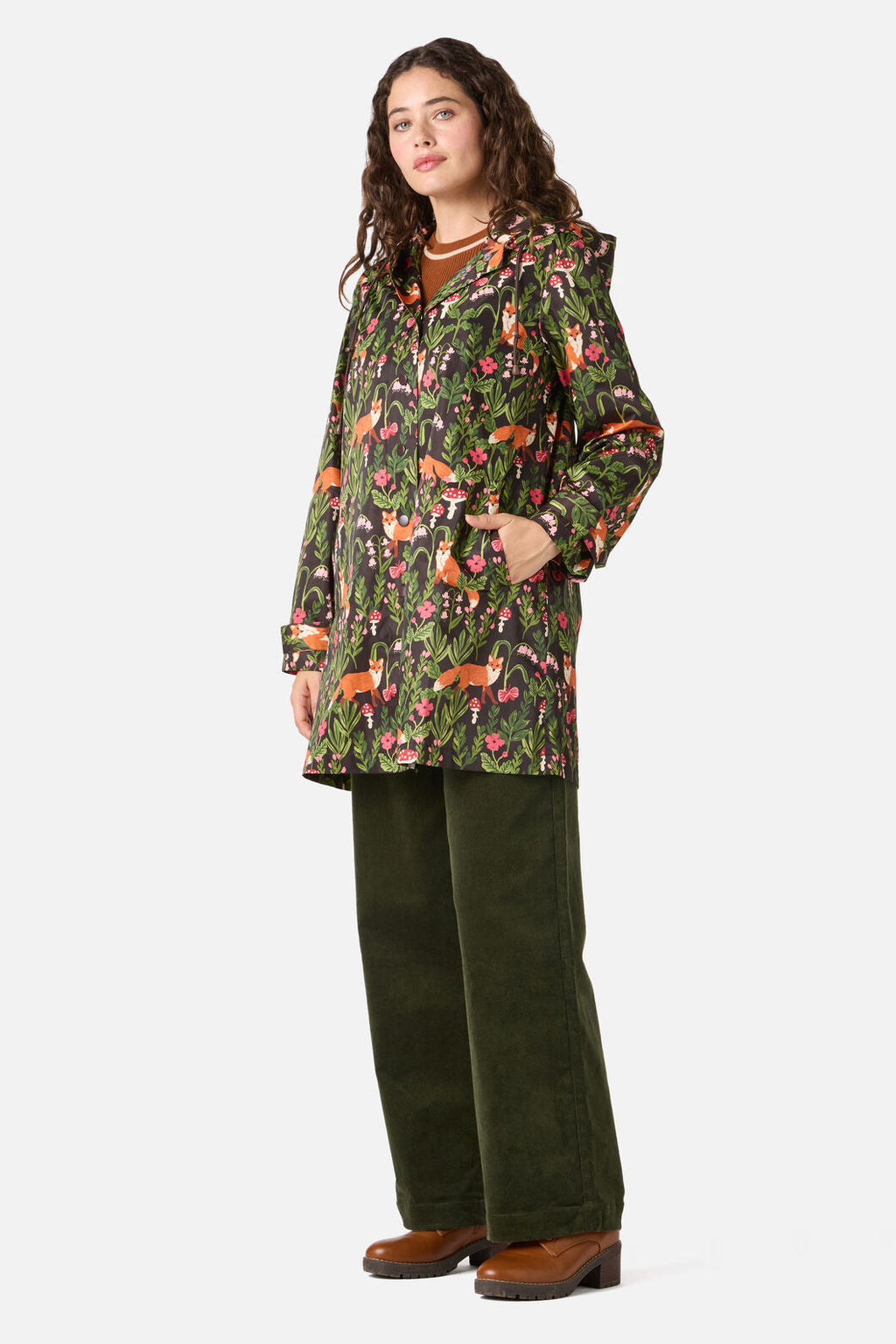 Fancy Foxes Raincoat