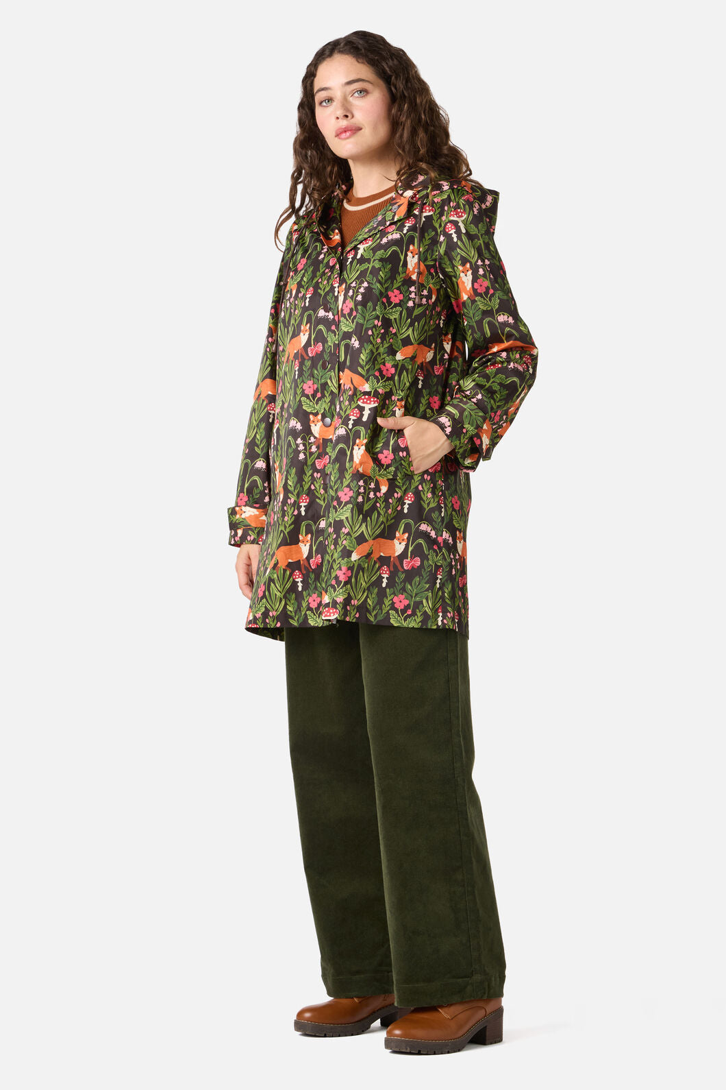 Fancy Foxes Raincoat