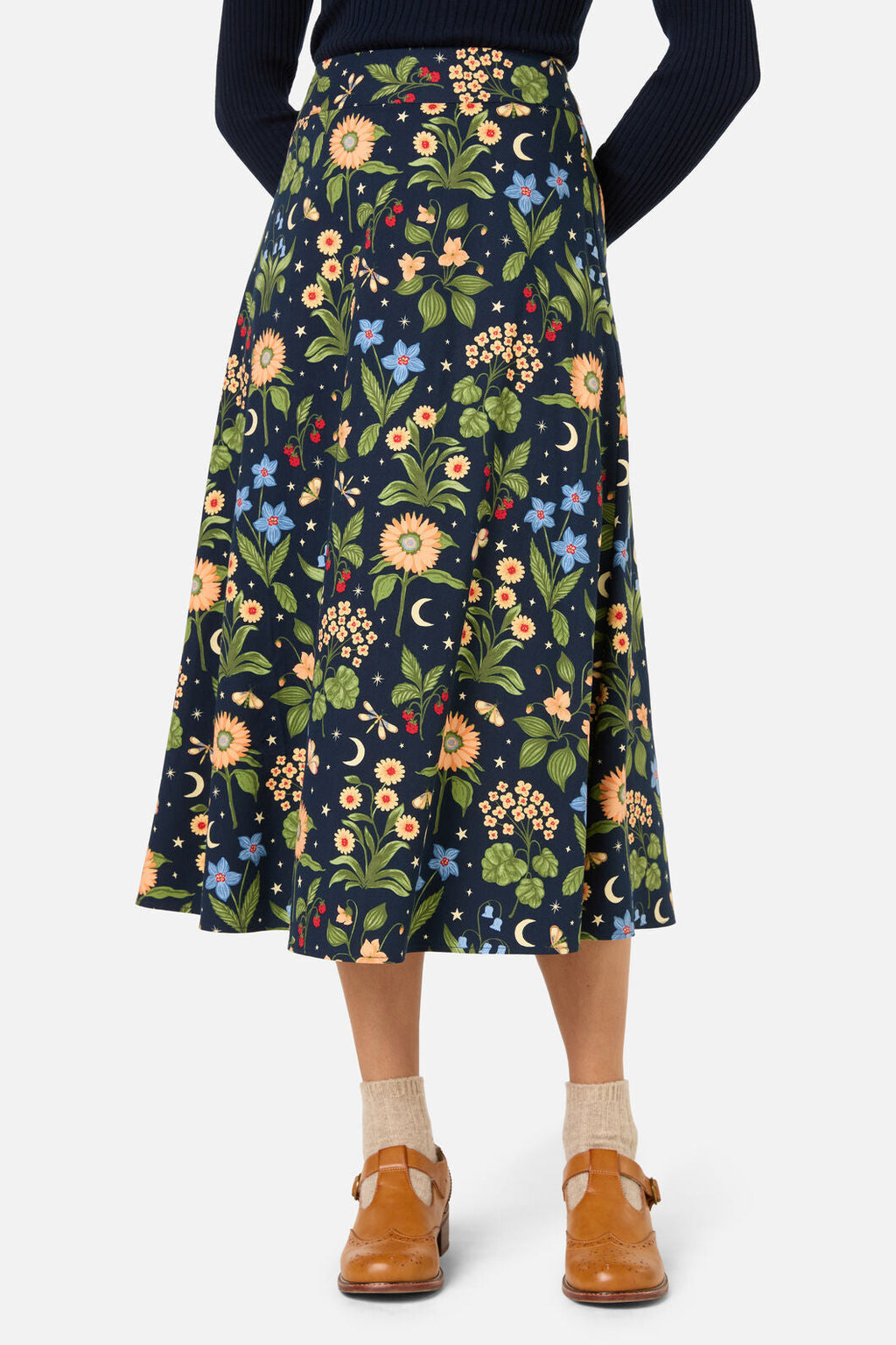 Midnight Garden Midi Skirt