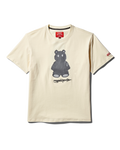 SHORT SLEEVE GRAPHIC MONEY BEAR T-SHIRT (APRICOT)