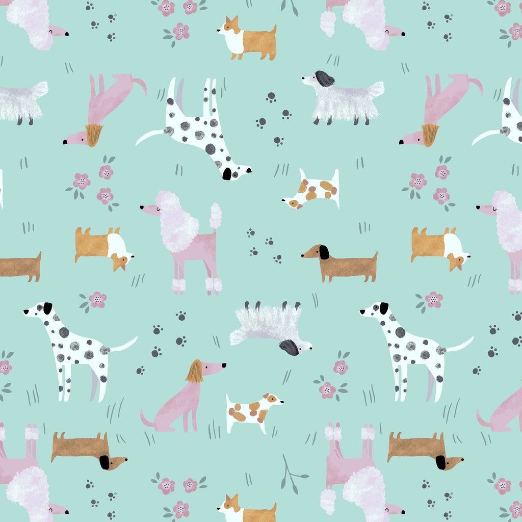 Retro Mod Collared Dress Dogs
