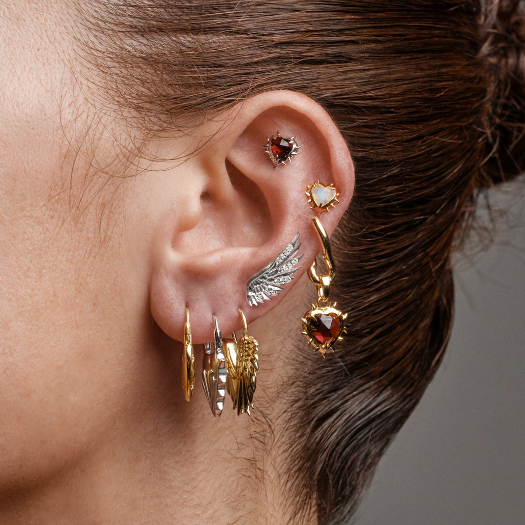 Heart of Thorns Stud Earring