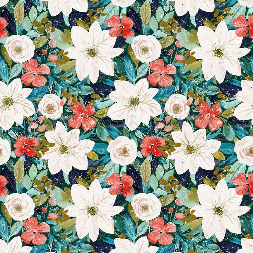 Vintage Style Midi Dress Winter Floral