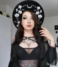 Vegan Felt Hat - XL Brim - Orchids